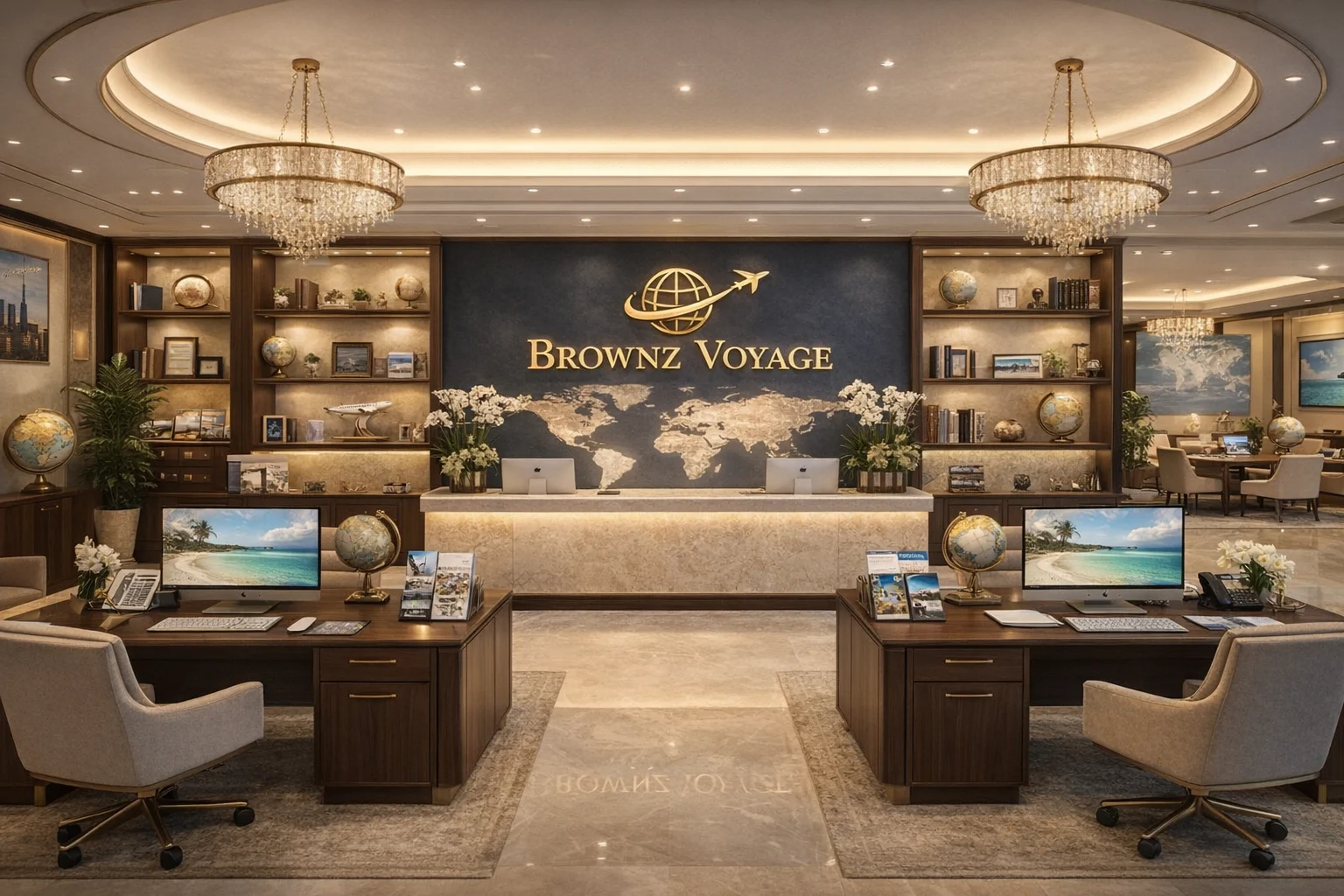 Brownz Voyage office setup